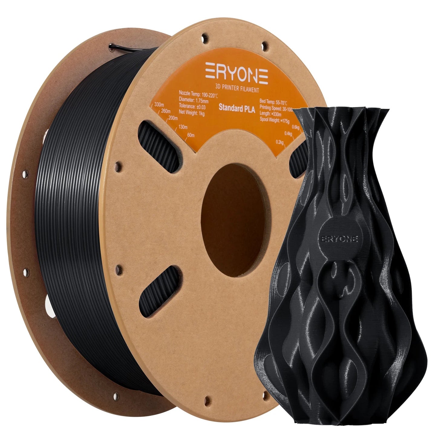 ERYONE Standard PLA Filament 1kg 1.75mm High Quality 3D PLA  Low Shrinkage Consumable For 3D Printer Fast Shipp Elk-Valley 3D