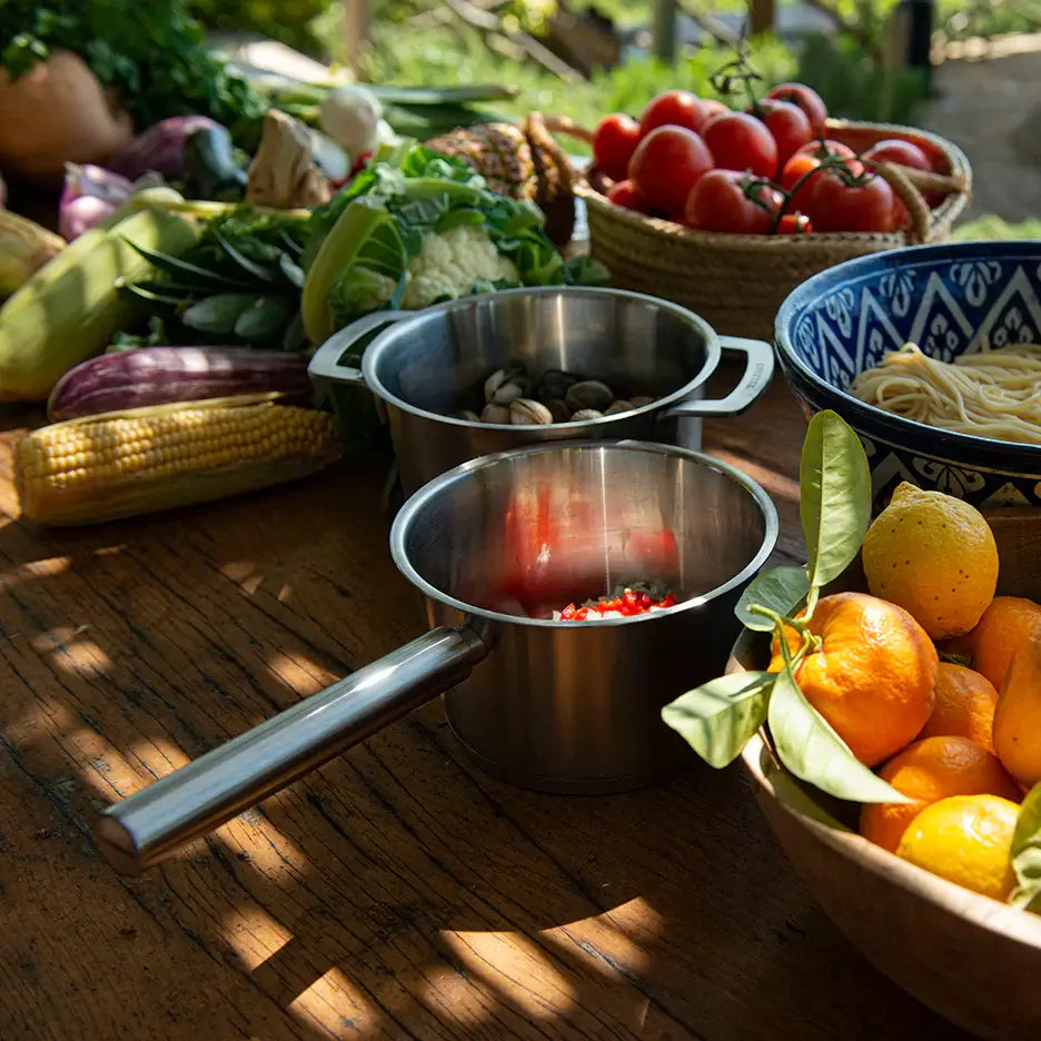 COMBEKK | STAINLESS STEEL COOKWARE SET 4PCS Ginza Steel