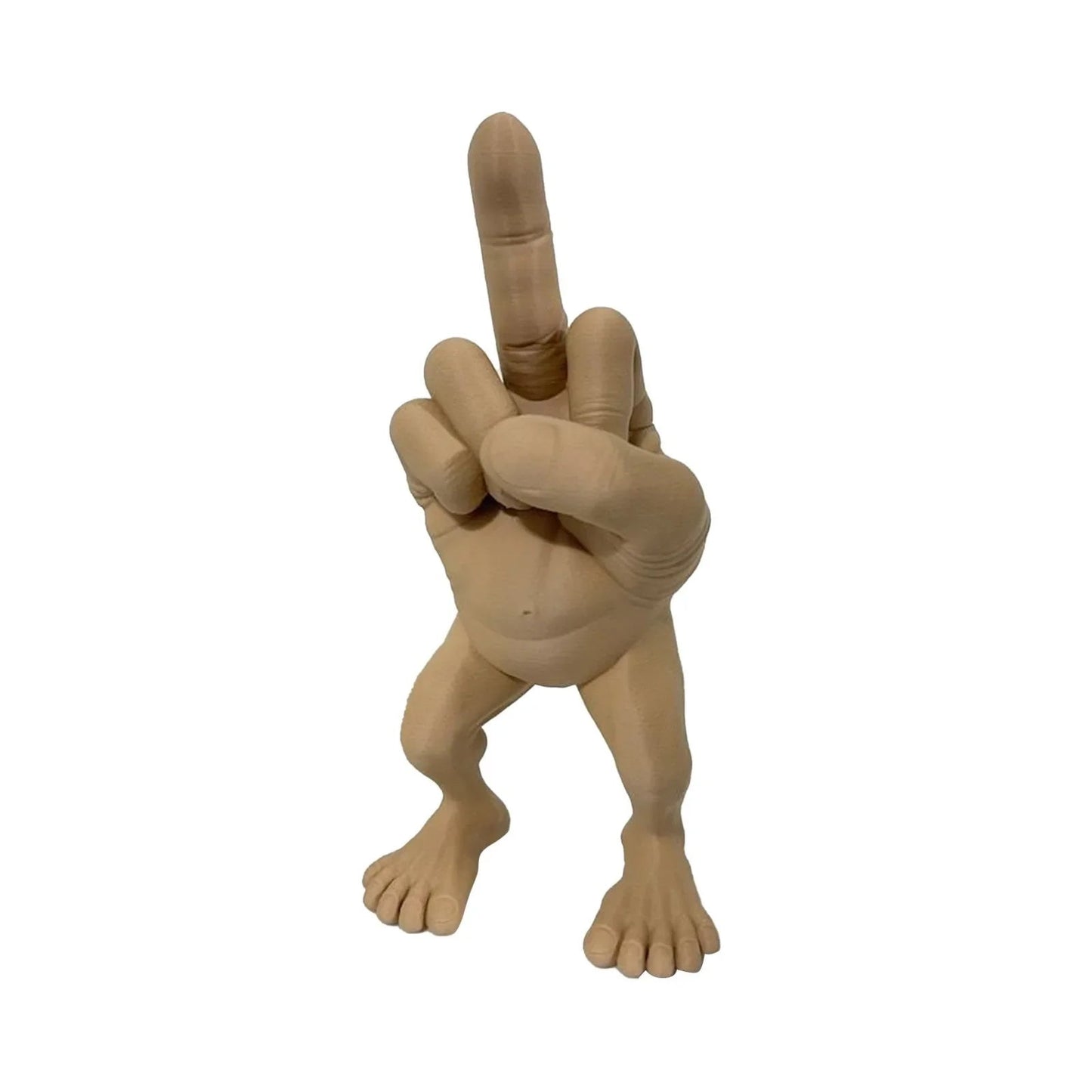 3d Printed Desktop Decorations Middle Finger with Legs Statue Car Home Office Desk Statue Decoration Ornament Funny Gag Gifts Elk-Valley 3D