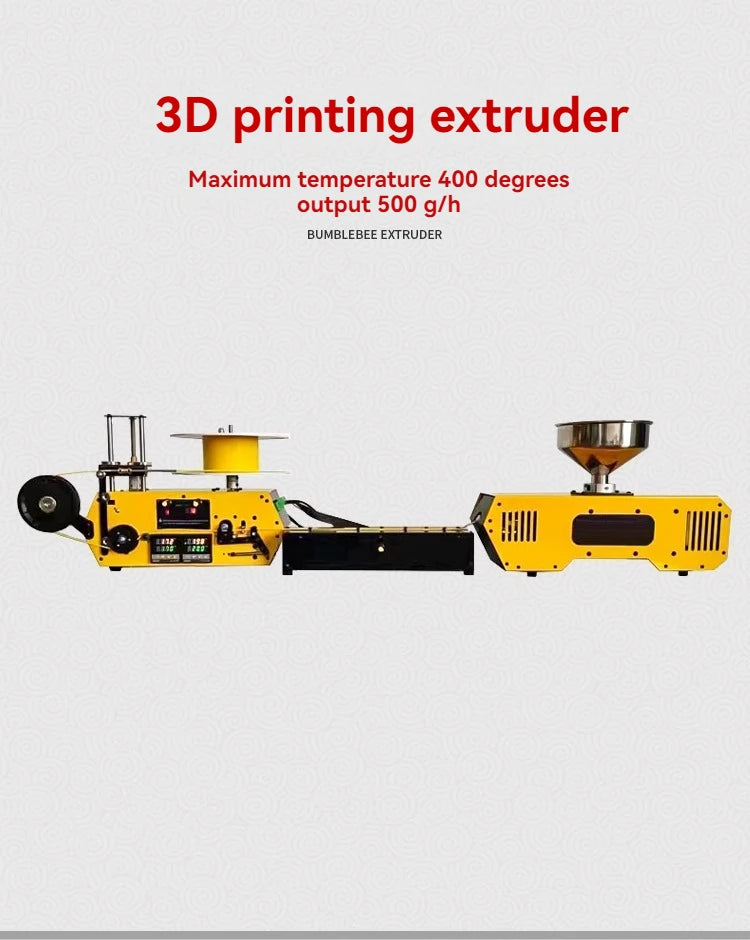 HT400 3d Filament Extruder Machine For 3d Filament Maker Desktop 3d Printing Consumables Extruder 1.75mm 3mm Speed Adjustable Elk-Valley 3D