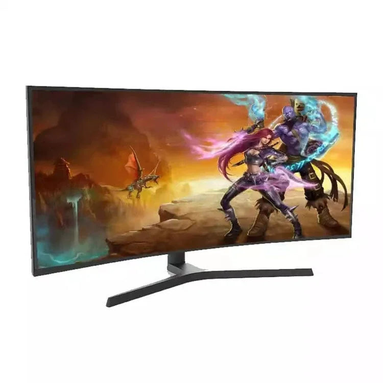 34" Curved Ultrawide Gaming Monitor UWQHD 165Hz 1500R 1ms HDR FreeSync Height/Tilt Adjustable PC Screen Elk-Valley 3D