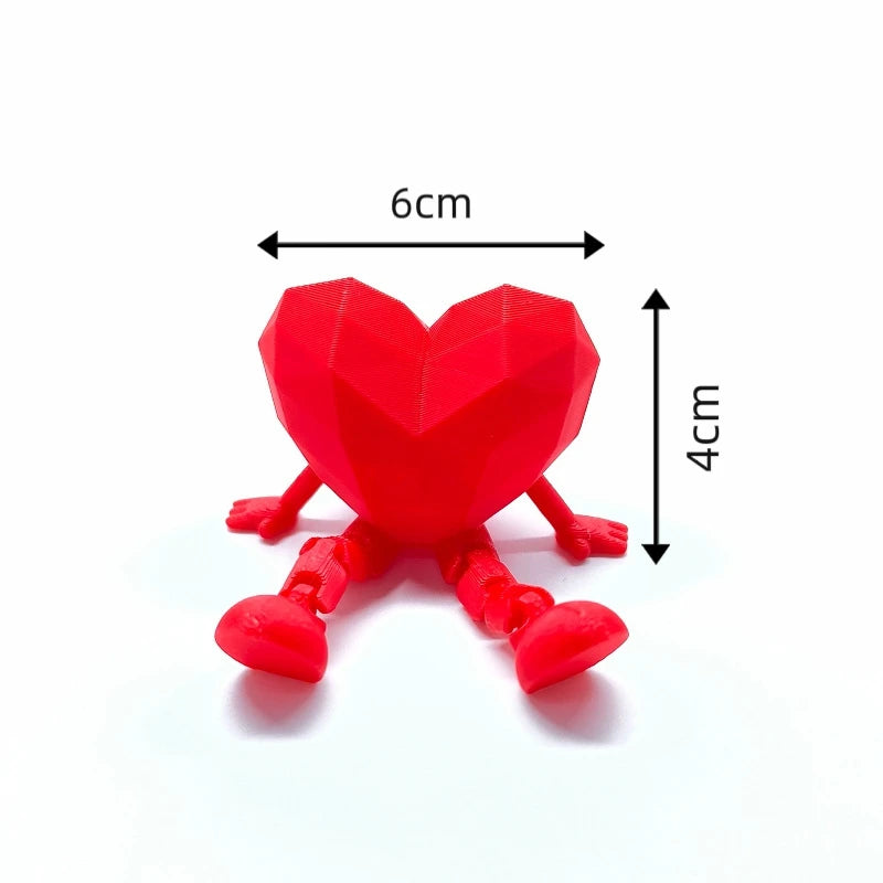 3D Printed Heart Ornament Wedding Party Decoration Valentine's Day Desk Accessiories Wedding New Year 3D Printed Decorations Elk-Valley 3D