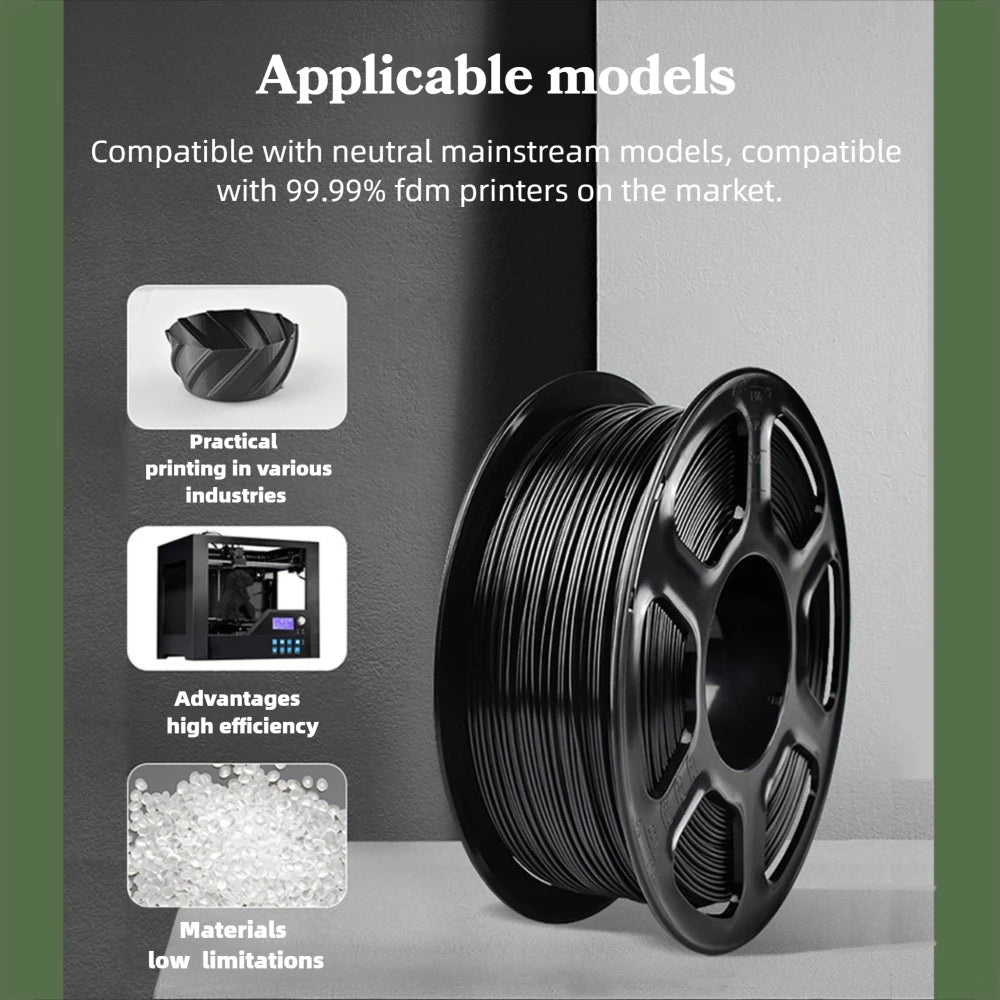 Tideboom PLA/PETG 3D Filament 1.2KG High Speed 3D Printer Filament High Flow Speed Matte Effect 3D Printing Mateial Pla 필라멘트