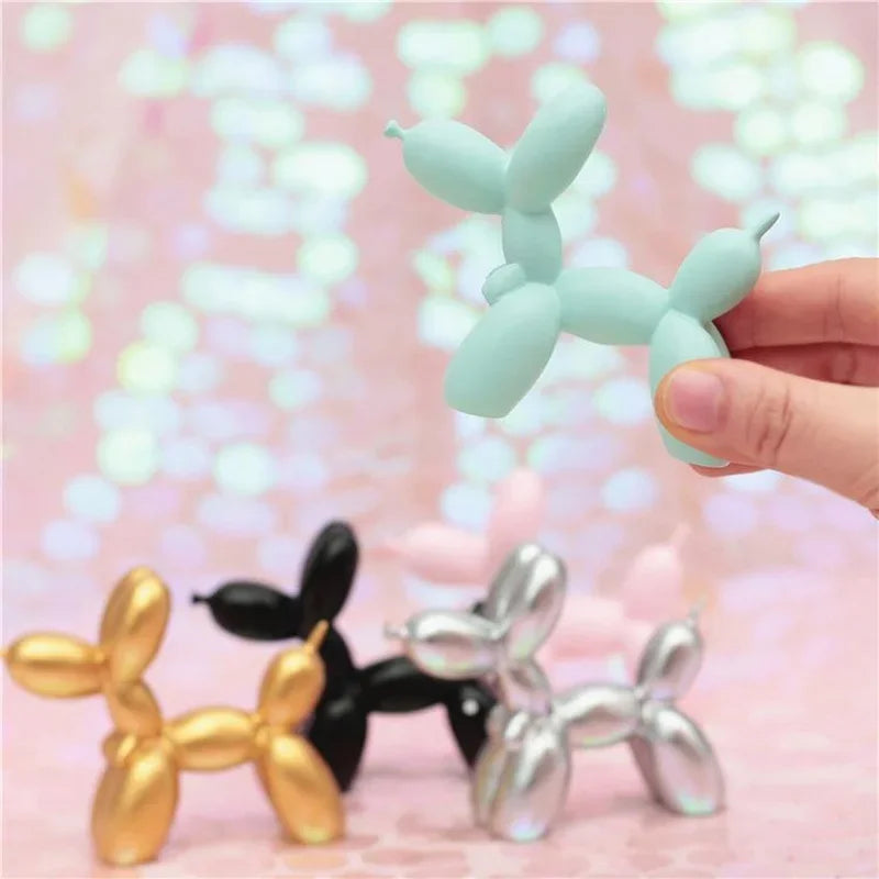 Statue Sculpture Figurine Animals Cake Art electroplating Dog Nordic Small Antiskid decorations living Dessert Mat Balloon Party Elk-Valley 3D