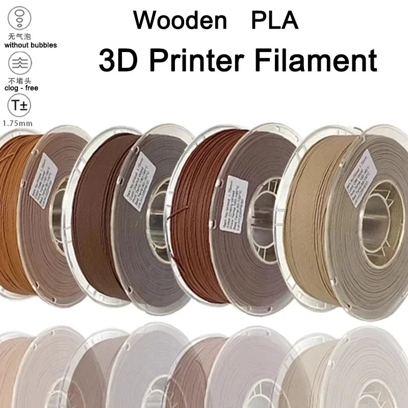 3D printer Filament PLA  wood plastic  Wooden materials Wood grain fiber wire Easy to print 1KG 1.75MM Suitable Tuozhu FDM lines Elk-Valley 3D
