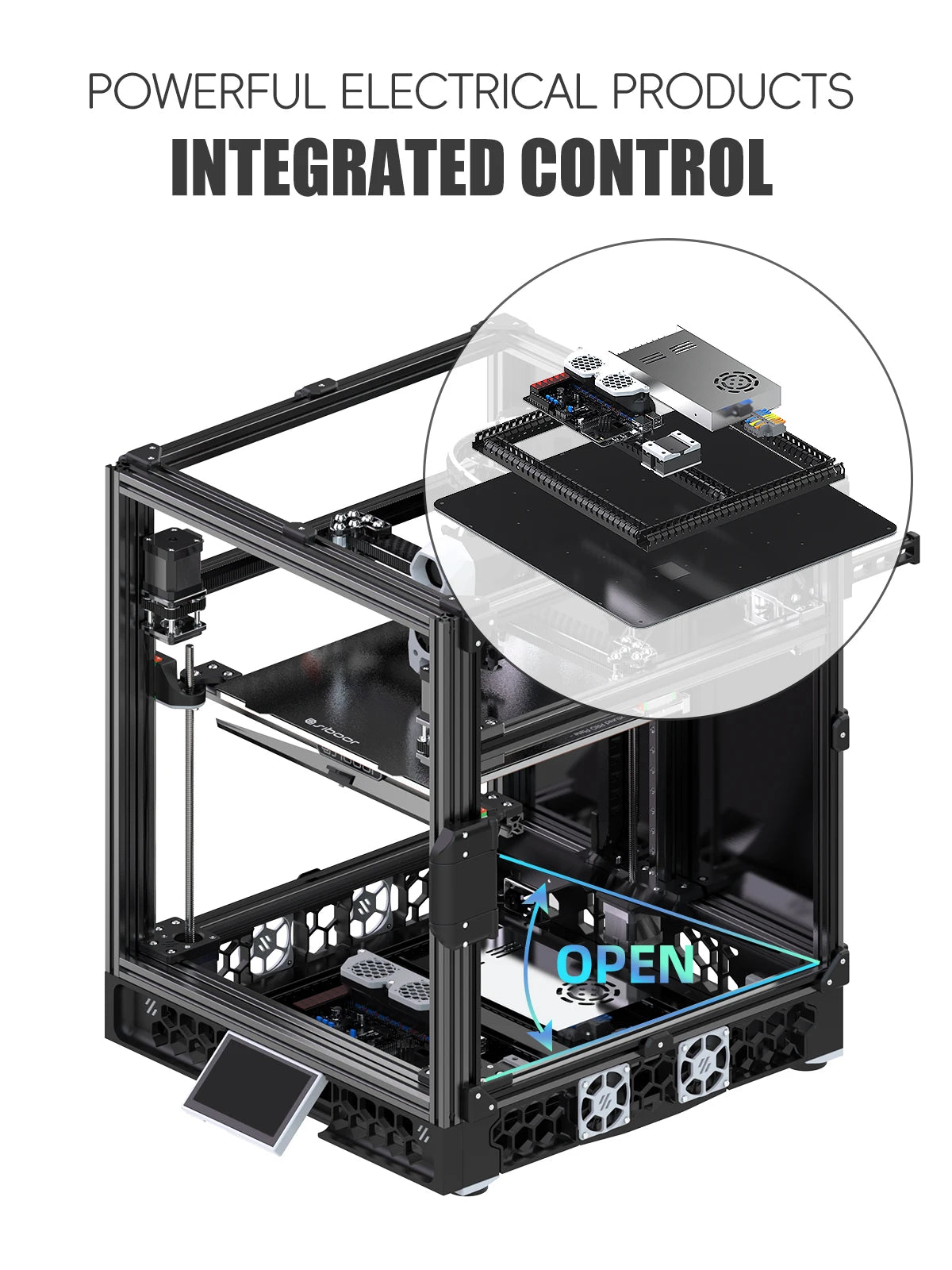 SIBOOR Voron Trident [June] 3D Printer CNC Metal Structure 4AWD CoreXY  & All Siboor Guide Rails DIY 3D Printer Kits