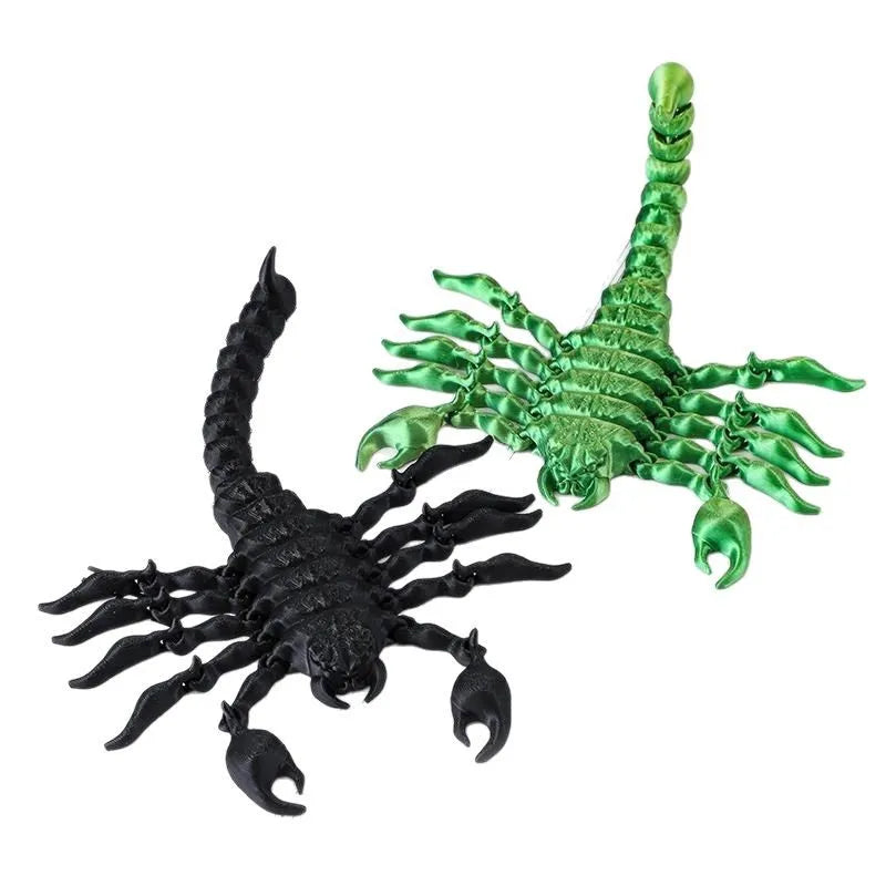 Scorpion 3D Printing Simulation Animal Model Toy Joint Movable Scorpion Ornament Children's Toy Gift Fish Tank Landscaping Craft Elk-Valley 3D