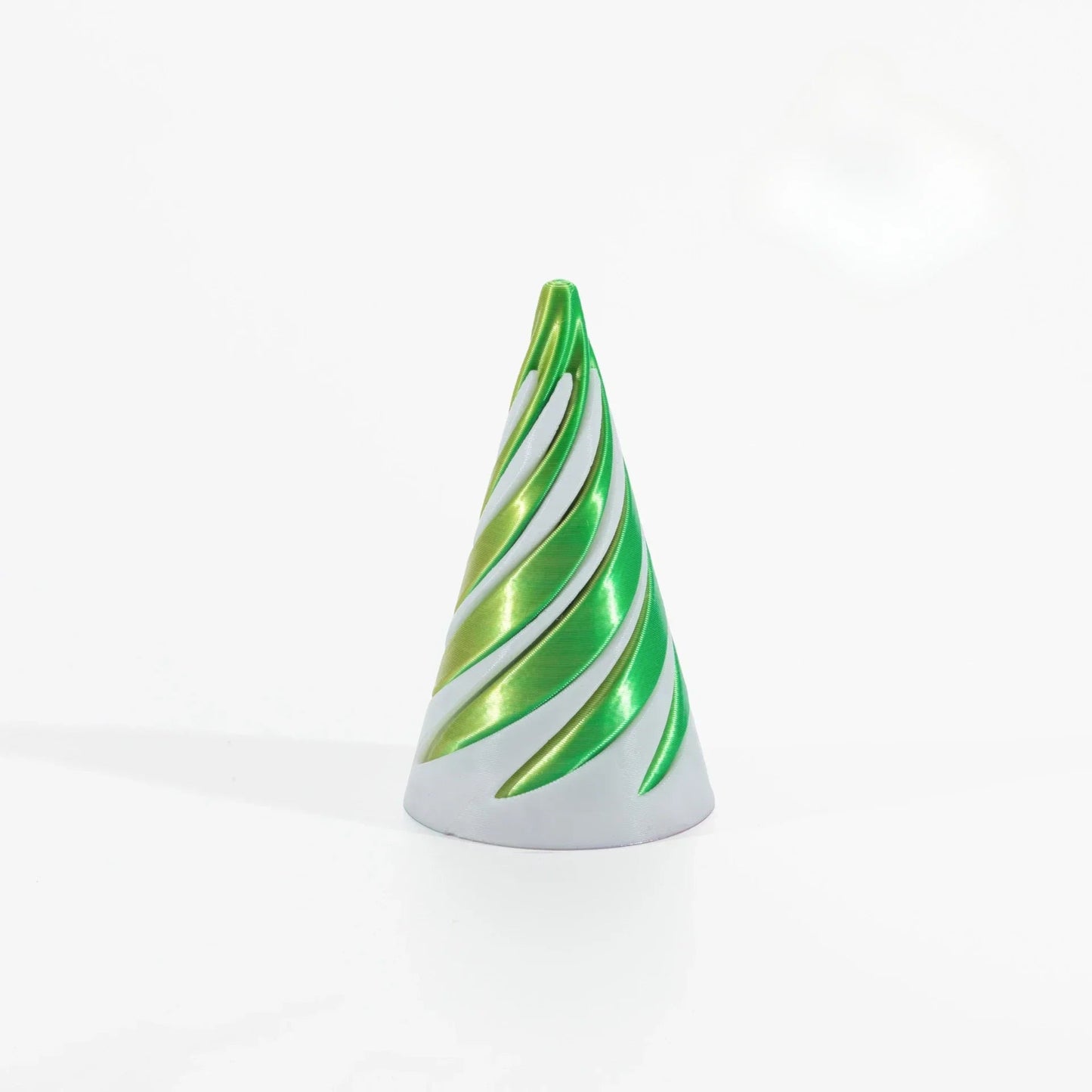 3D Printed Spiral Cone Toy Impossible Pyramid Passthrough Sculpture Pass Through Pyramid Toy Mini Vortex Thread Illusion Elk-Valley 3D