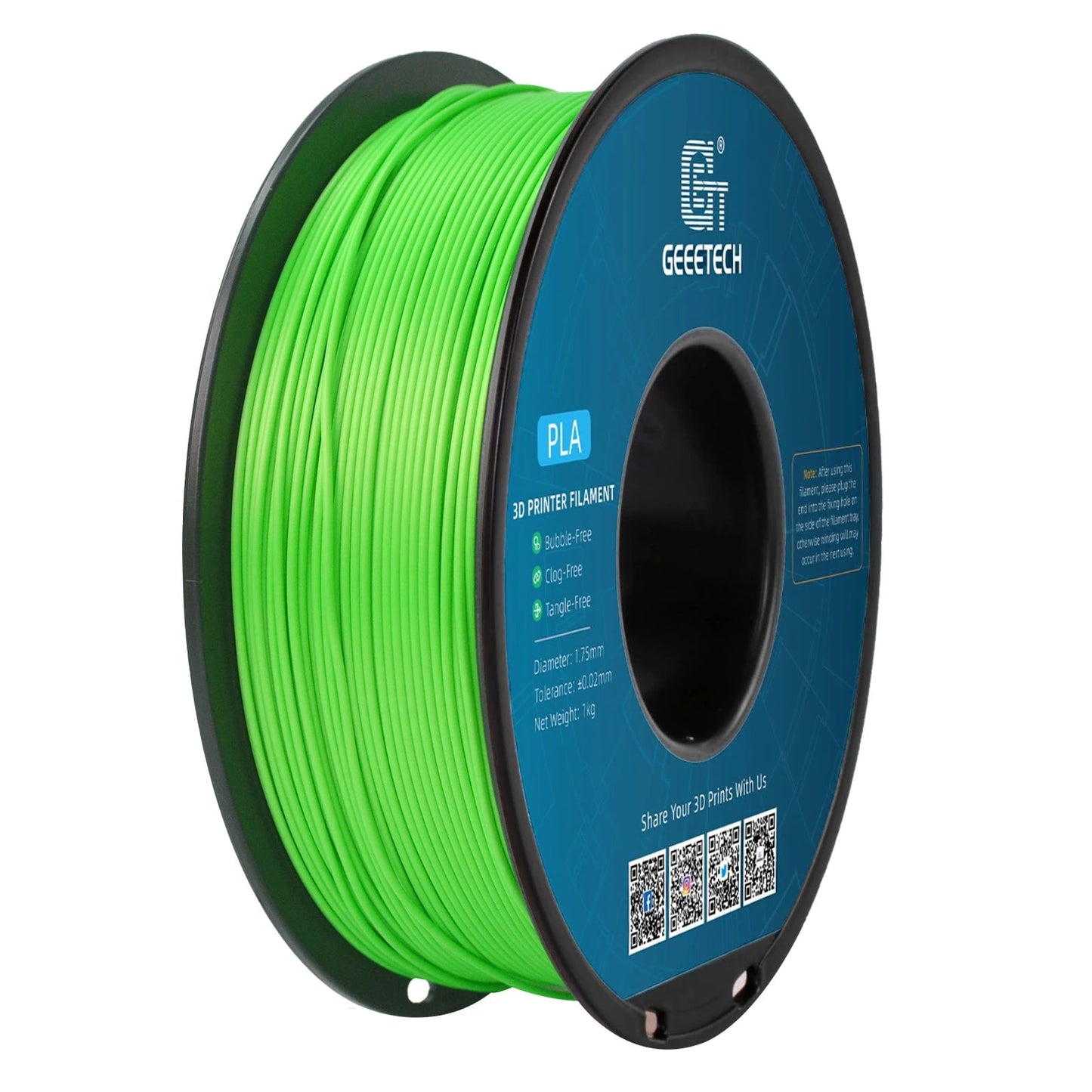 Geeetech Standard PLA Filament 1kg 1.75mm 3D Printer Plastic Material, Accuracy 0.03mm, Free Shipping Fit Most FDM Printer Elk-Valley 3D