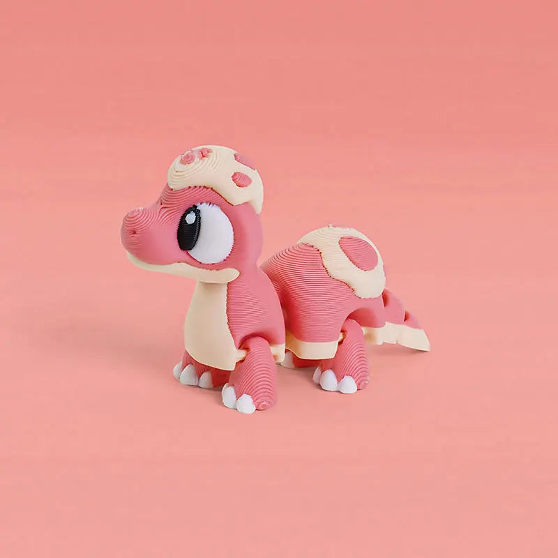 Mini 3D Printed Dinosaur Toys - Movable Joints Egg Shell T-Rex Spinosaurus Triceratops Brachiosaurus for Desktop Creative Decor Elk-Valley 3D