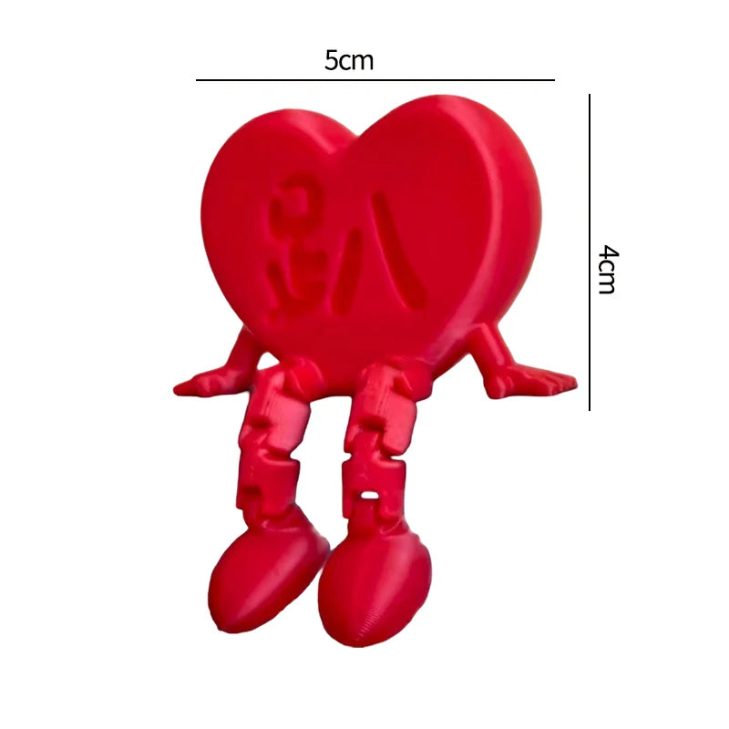 3D Printed Heart Ornament Wedding Party Decoration Valentine's Day Desk Accessiories Wedding New Year 3D Printed Decorations Elk-Valley 3D