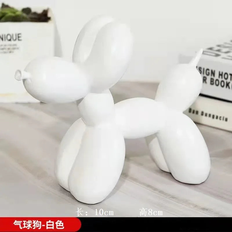 Statue Sculpture Figurine Animals Cake Art electroplating Dog Nordic Small Antiskid decorations living Dessert Mat Balloon Party Elk-Valley 3D