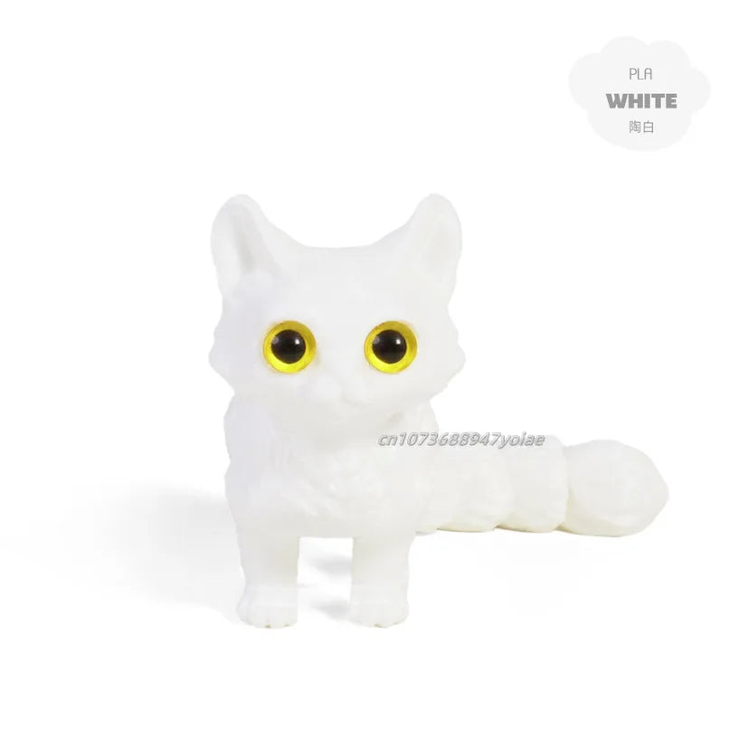 12/16cm 3D Printed Articulated Cute Cats Figurine Miniature Living Room Decor Car Desktop Home Decoration Accessories Kids Gifts Elk-Valley 3D