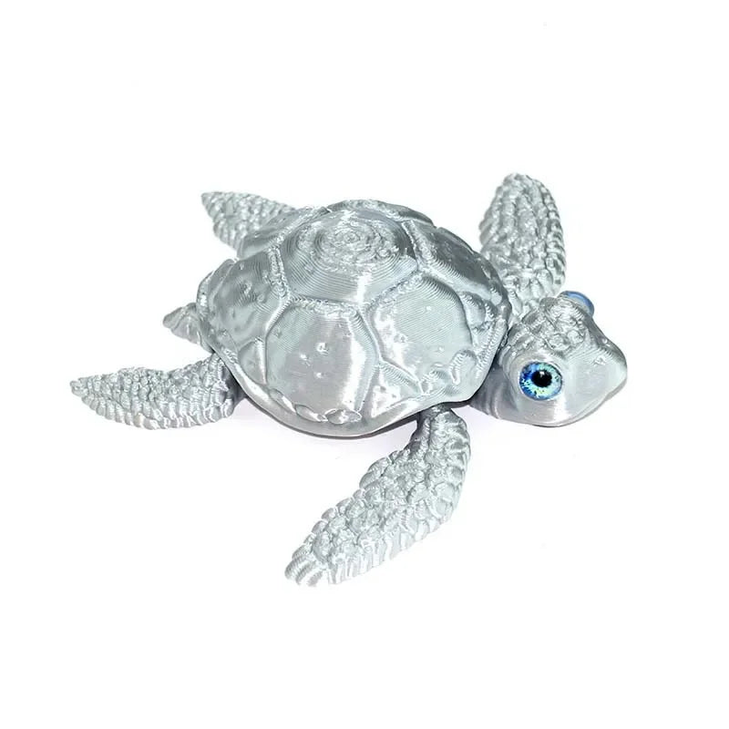3D Printed Turtle Multi Joint Movable Ornament Versatile Shapes Creative Home Office Desktop Ornament 2025 New Year Gift Crafts Elk-Valley 3D