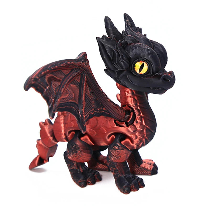 3d Printed Dragon Articulated Demon Dragons Dragon Fidget Dragons Toy Desktop Ornaments Simulation Model Figurines Statue Gifts Elk-Valley 3D