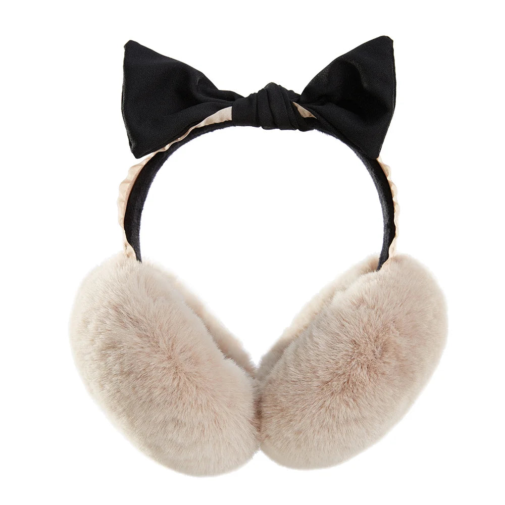 Anjj High Quality Earmuffs Faux Rabbit Fur Hang Ear Cover Warm Winter Ear Muffs Fur Earmuffs Unisex Adult Ear Warmer Fold Elk-Valley 3D