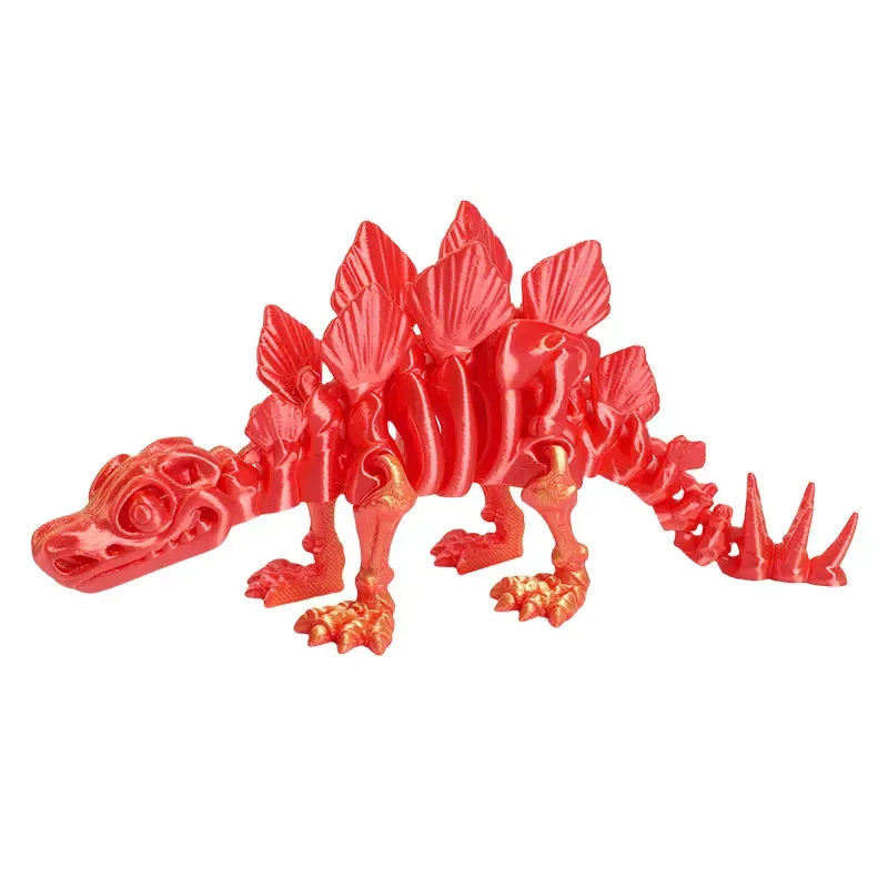 3D Printed Dragon Dinosaur Model Joints Can Move Freely Desktop Craft Ornament Gifts for Kids For Landscaping Decoration Elk-Valley 3D