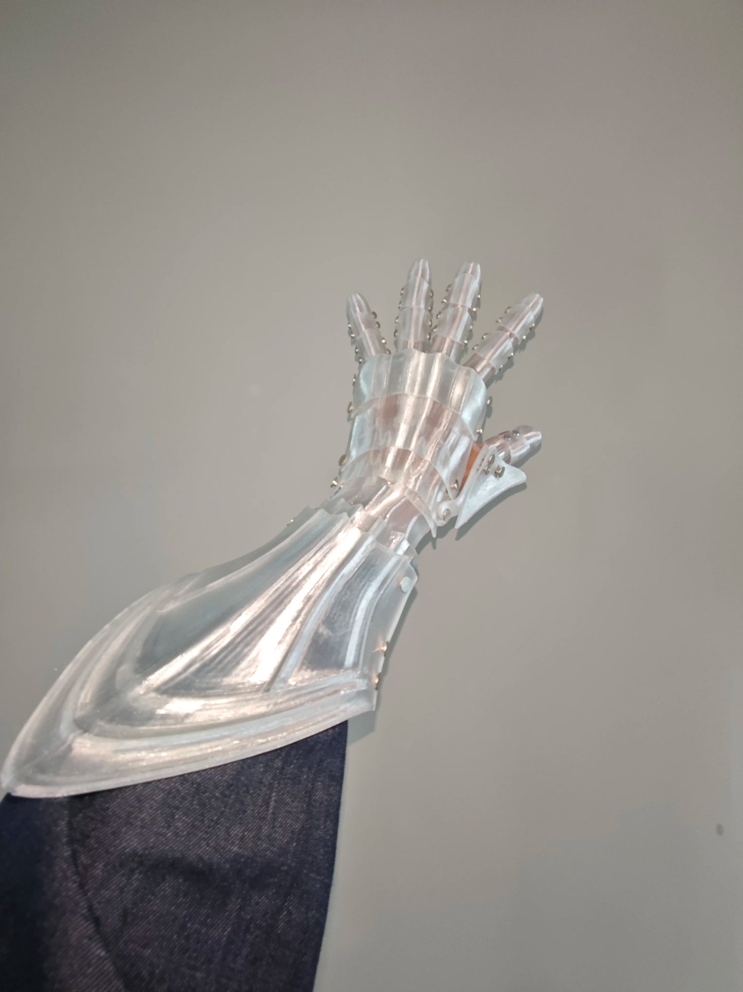 3D printed Cosplay prop mechanical plate armor gloves, hand armor, 3D printed mechanical arm knight hand armor Elk-Valley 3D