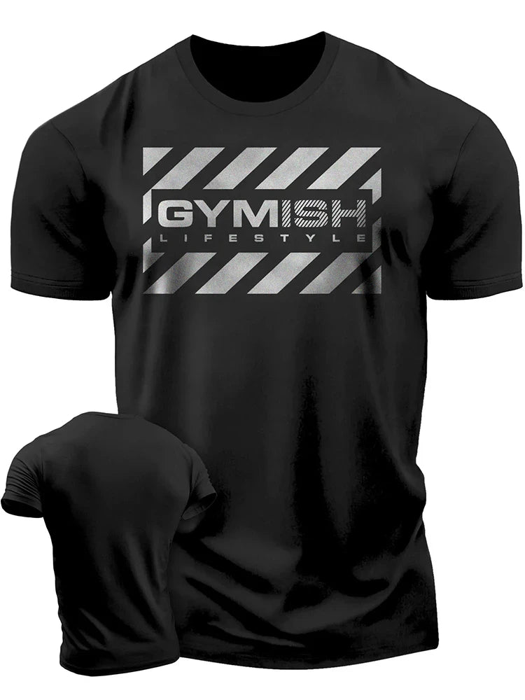 The 3D printed men's T-shirt for the summer of 2025 is a bestseller for sports fitness exercise casual fashion and lightness Elk-Valley 3D