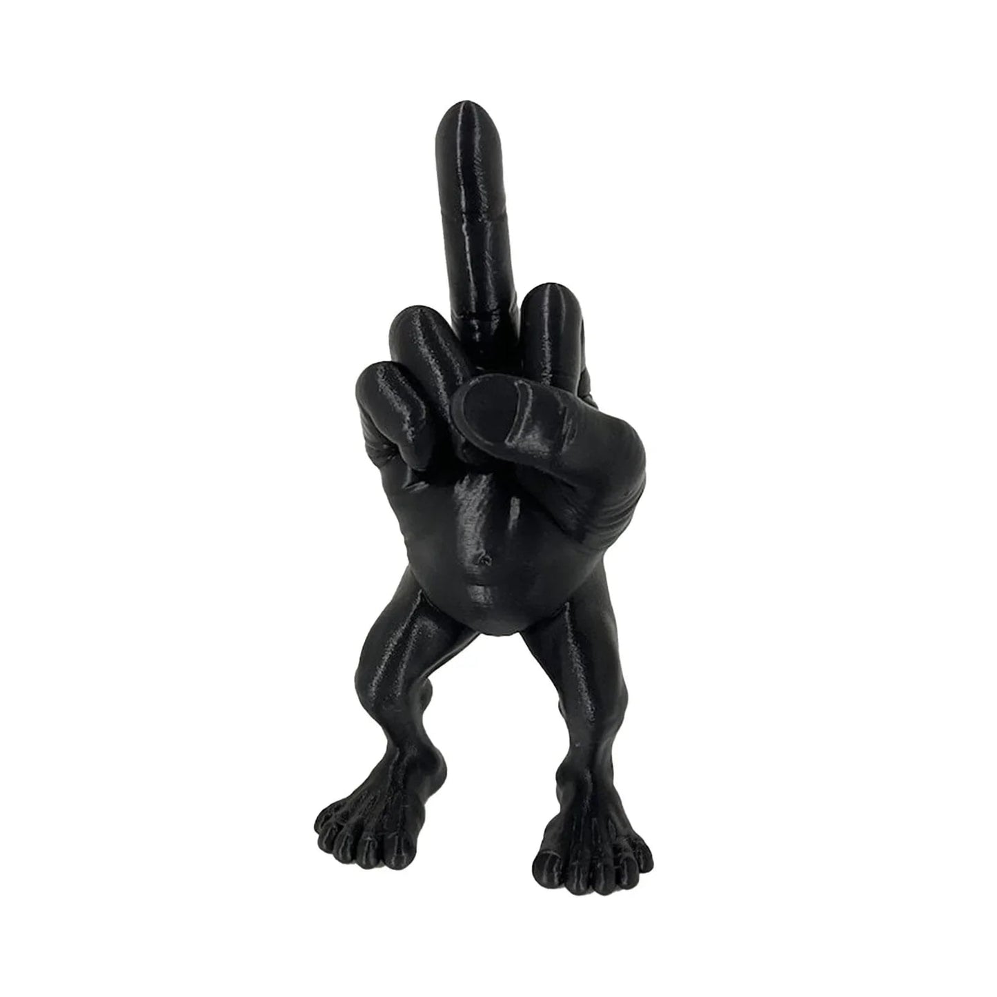 3d Printed Desktop Decorations Middle Finger with Legs Statue Car Home Office Desk Statue Decoration Ornament Funny Gag Gifts Elk-Valley 3D