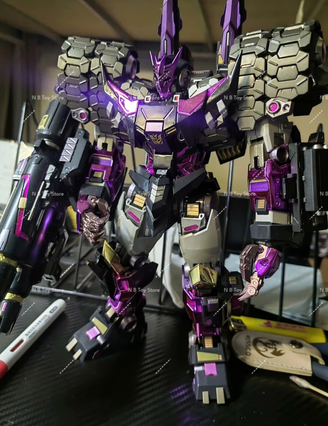 【In Stock】Transformed Toys MC Muscle Bear Limited Edition Tarn Galvanized Version with Official Website Additional Sound Gun Elk-Valley 3D