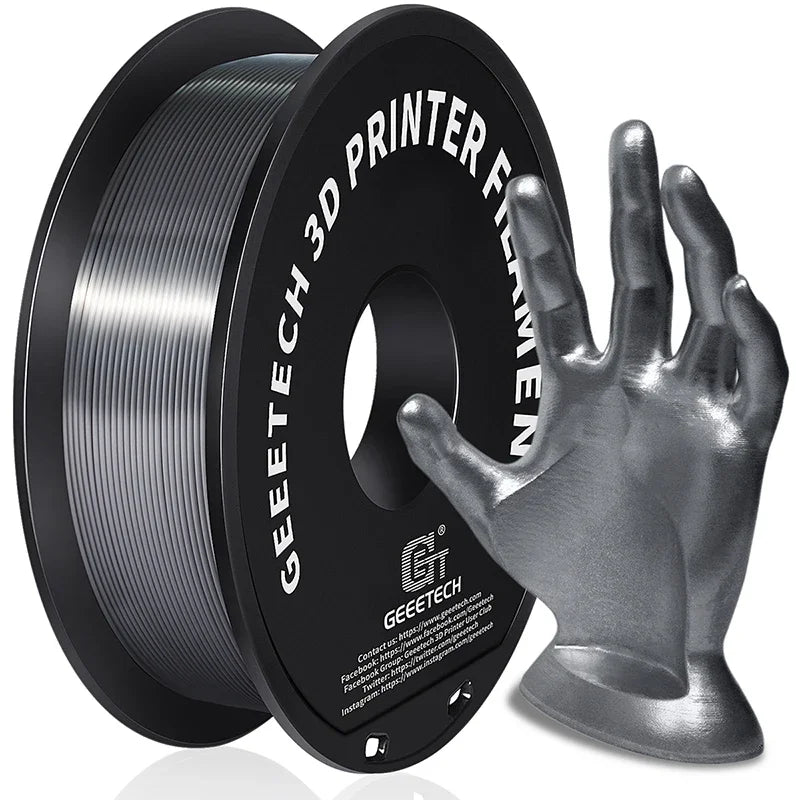 Geeetech 3d printer Filament PLA PETG Plastic 1kg 1.75mm,Tangle-Free, 3d printing wire materials, black, white, vacuum packaging Elk-Valley 3D