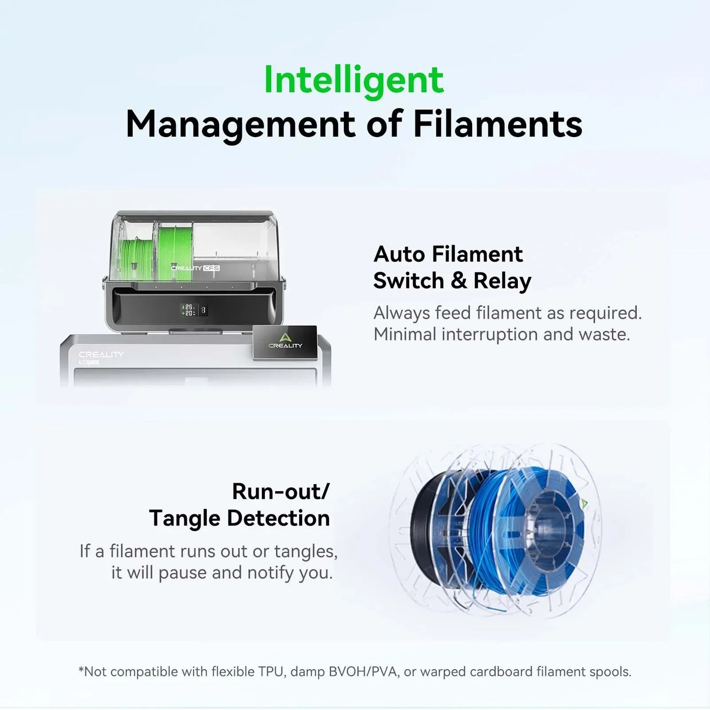 Original CREALITY CFS Creality Filament System Auto Filament Identification Applicable To 3D Printer K2 PLUS 3d Printer Parts