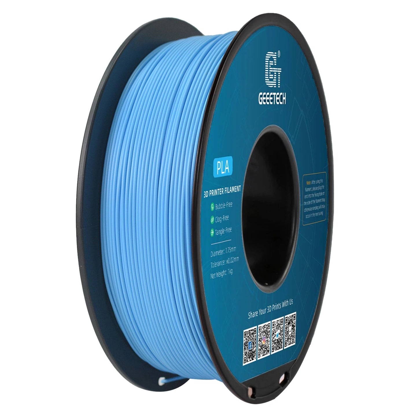 Geeetech Standard PLA Filament 1kg 1.75mm 3D Printer Plastic Material, Accuracy 0.03mm, Free Shipping Fit Most FDM Printer Elk-Valley 3D