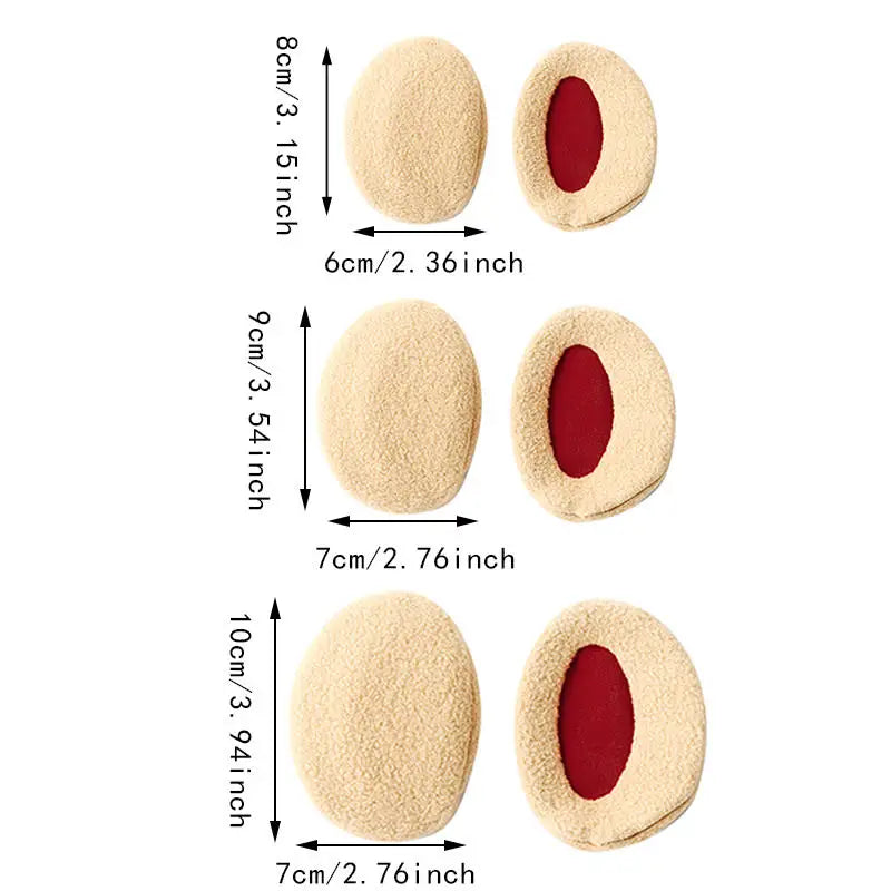Soundproof ear bag, invisible and warm ear protection bag, winter ear warmth, sleep ear tips, no earmuffs Elk-Valley 3D