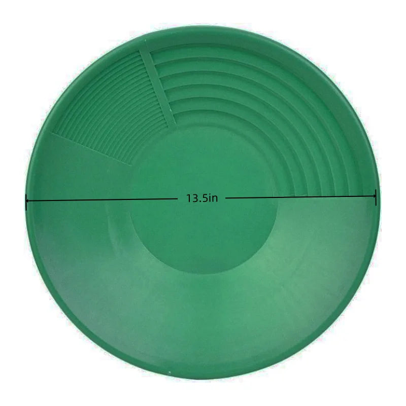 Hot Sale Plastic Gold Pan Basin Nugget Mining Pan Dredging Prospecting River Tool Wash Gold Panning Equipment Elk-Valley 3D