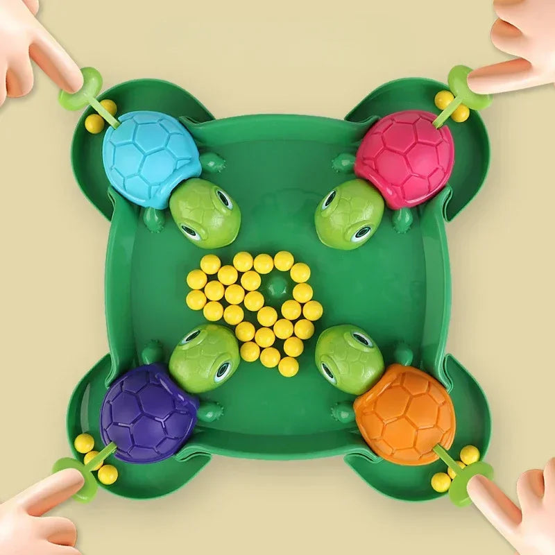 Kids Desktop Competitive Games Turtles Eat Beans safe Parent-child Interaction Entertainment Game Educational Relieve Stress Toy Elk-Valley 3D