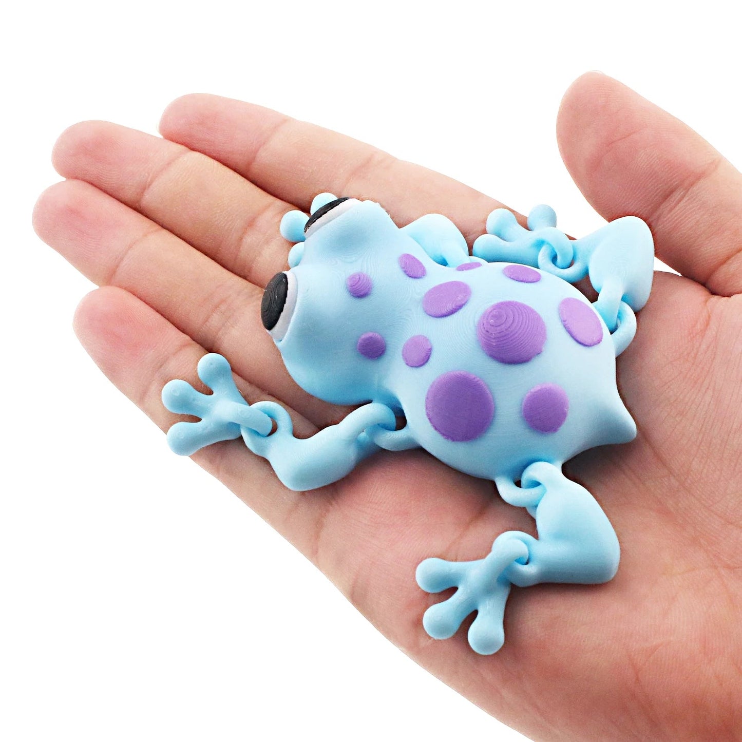 3D printed spotted frog with movable joints, simulated animal model decoration toy Elk-Valley 3D