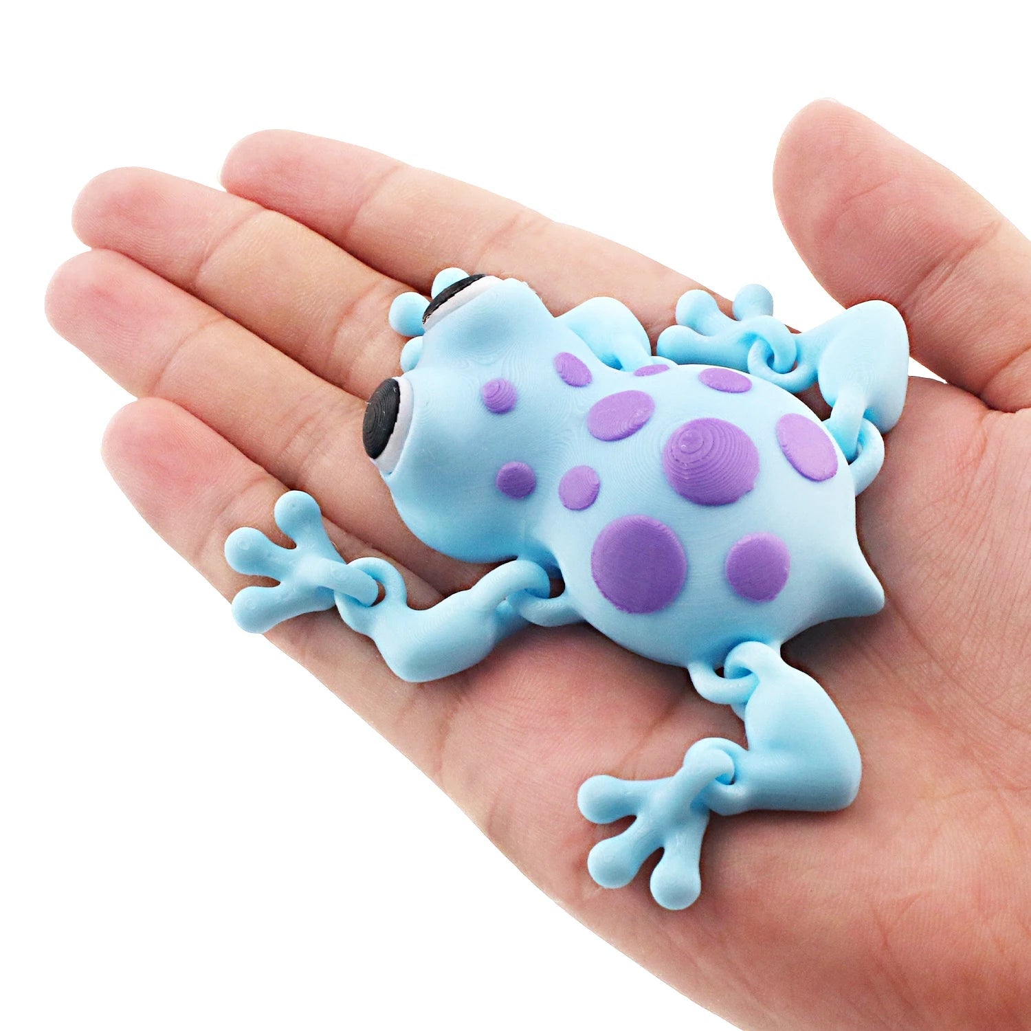 3D printed spotted frog with movable joints, simulated animal model decoration toy Elk-Valley 3D