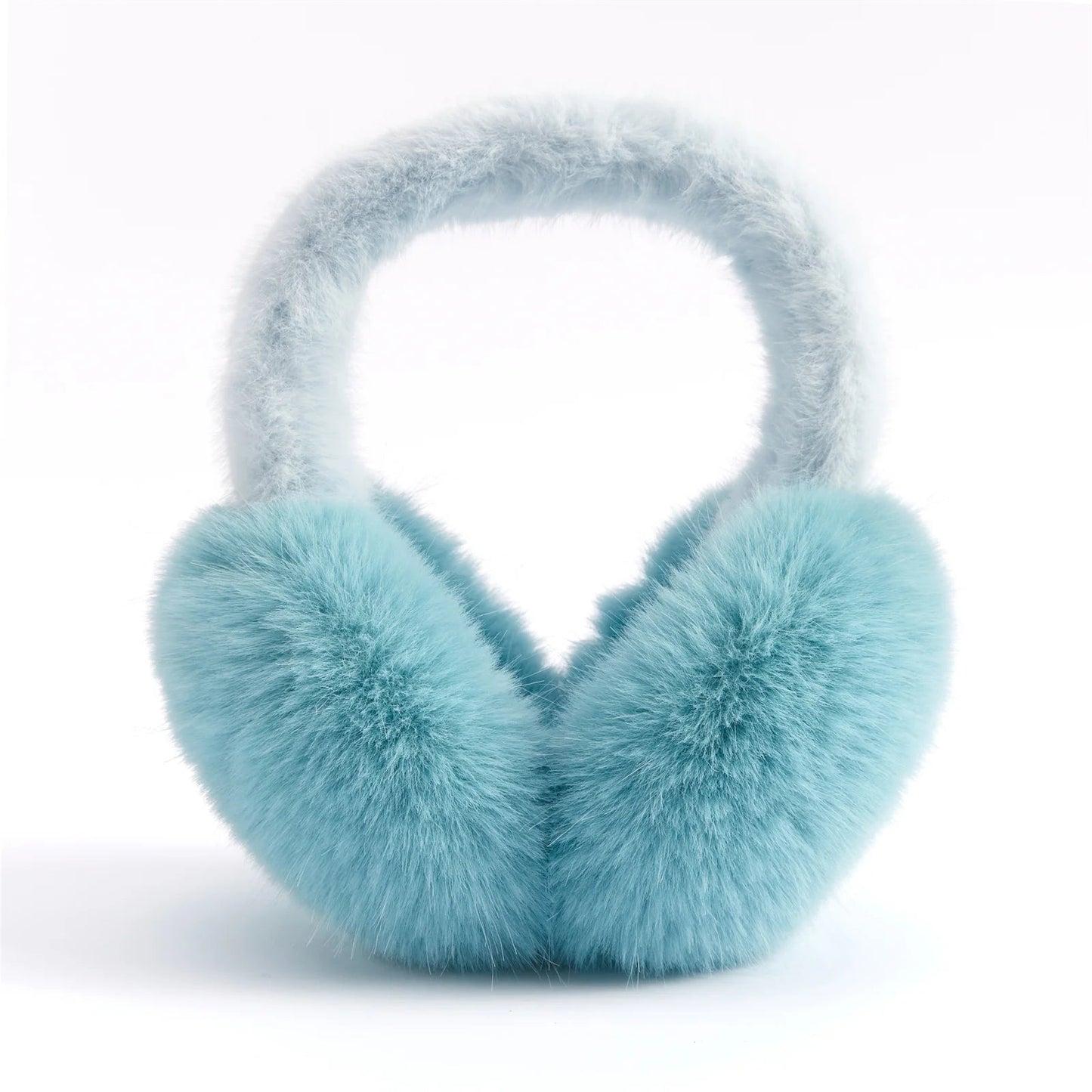 Anjj High Quality Earmuffs Faux Rabbit Fur Hang Ear Cover Warm Winter Ear Muffs Fur Earmuffs Unisex Adult Ear Warmer Fold Elk-Valley 3D