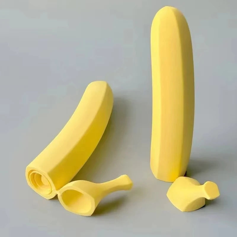 3D Printed Banana Telescopic Sword Portable Decompression Creative Simulation Fruit Props Ornaments Gifts Handicrafts Elk-Valley 3D