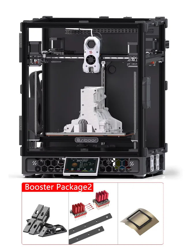 SIBOOR Voron Trident [June] 3D Pinter DIY CNC Metal Structure CoreXY 4AWD & All HIWIN Rails High Speed Voron 3D Pinter Kits Elk-Valley 3D