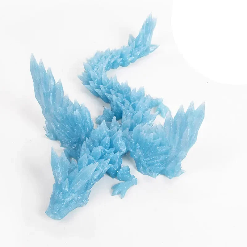 3D Printed Dragon Dinosaur Model Joints Can Move Freely Desktop Craft Ornament Gifts for Kids For Landscaping Decoration Elk-Valley 3D