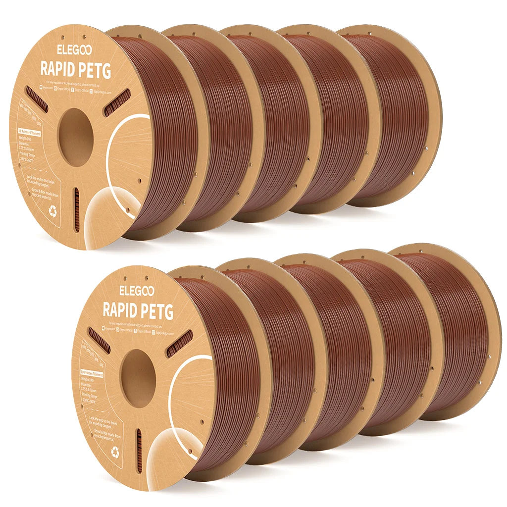 ELEGOO Rapid PETG Filament 1.75mm 1KG,High Speed 30-600mm/s 3D Printer Filament 1kg Fits for Most FDM 3D Printers Elk-Valley 3D