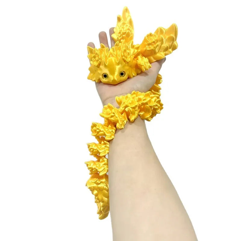 3D Print Toy Salamander Dragon Desktop Ornament 3D Print Animals Home Office Crafts Print Characters Christmas Halloween Gifts Elk-Valley 3D