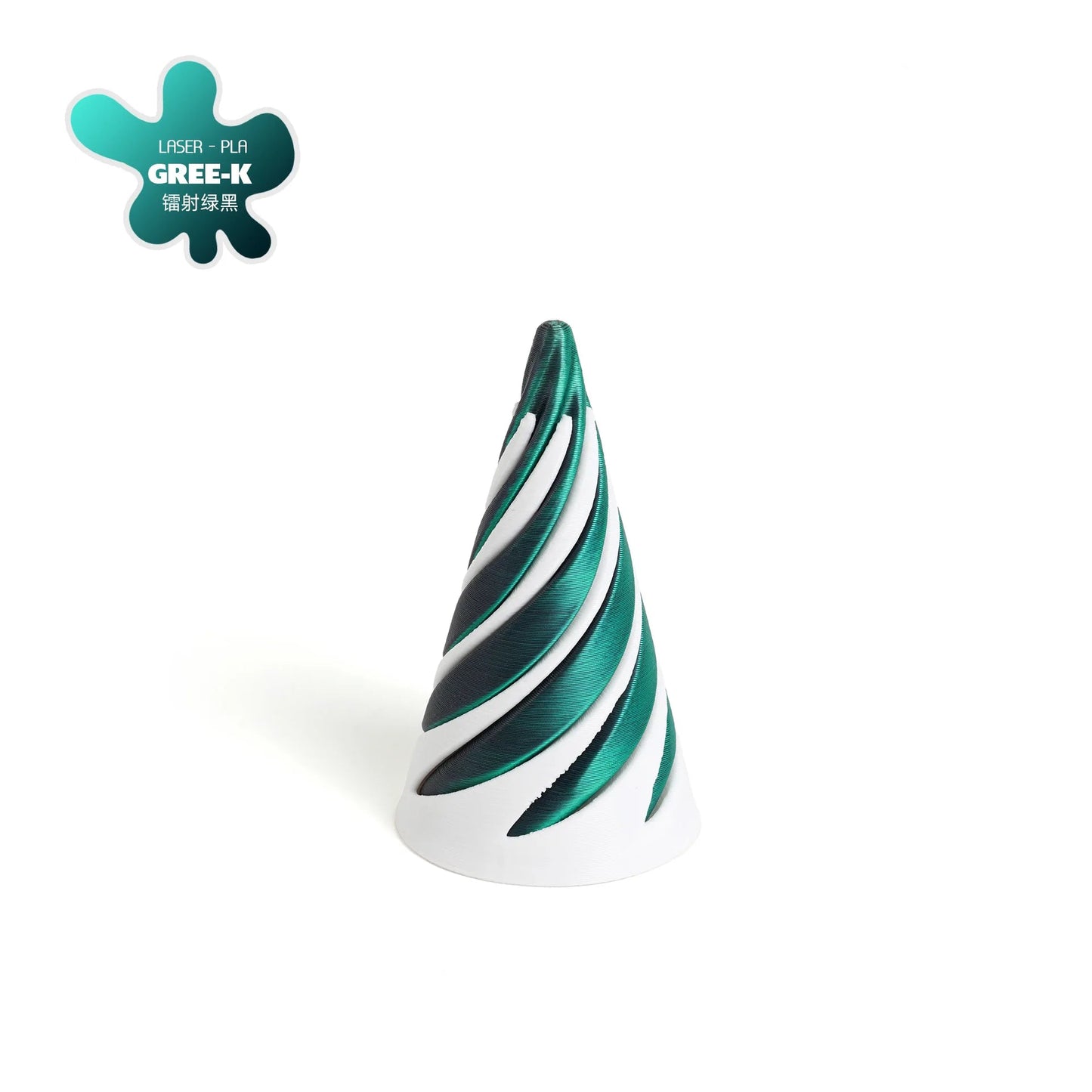 3D Printed Decoration Mini Vortex Printed Spiral Conae Fidget Toy Impossible Pyramid Passthrough Sculpture Thread Illusion Gift Elk-Valley 3D