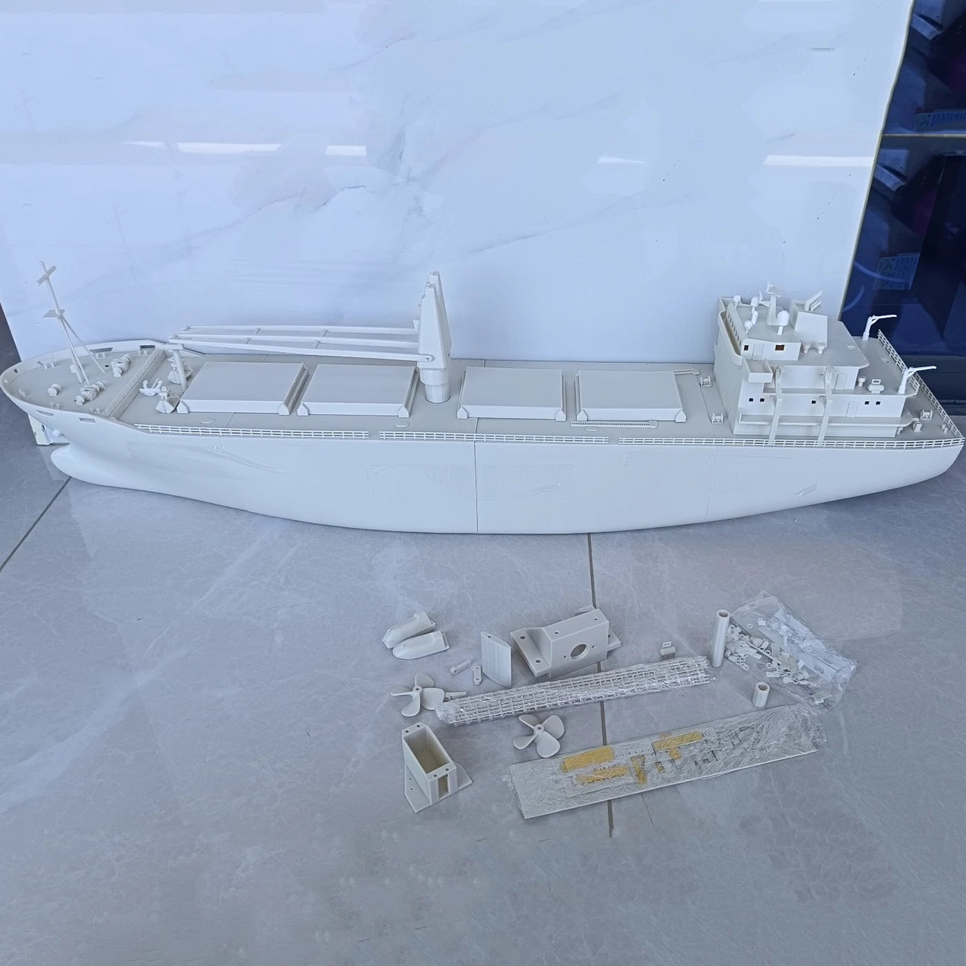 RC Boat 100cm Simulation Remote Control Bulk Cargo Boat 3D Printing RC Boat Model Kit Adult Toy Elk-Valley 3D