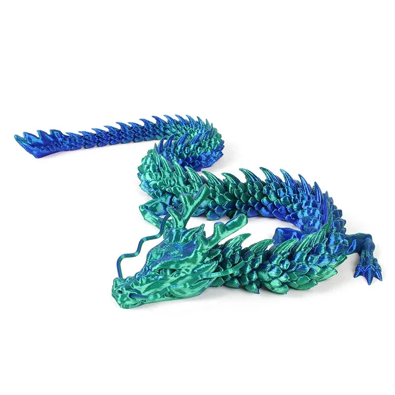 30/90 CM New 3D Printed Chinese Dragon Full Body Joints That Can Move Home Furnishings and Decorations Figurines Ornaments Elk-Valley 3D
