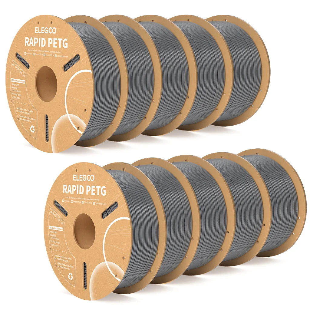 ELEGOO Rapid PETG Filament 1.75mm 1KG,High Speed 30-600mm/s 3D Printer Filament 1kg Fits for Most FDM 3D Printers Elk-Valley 3D