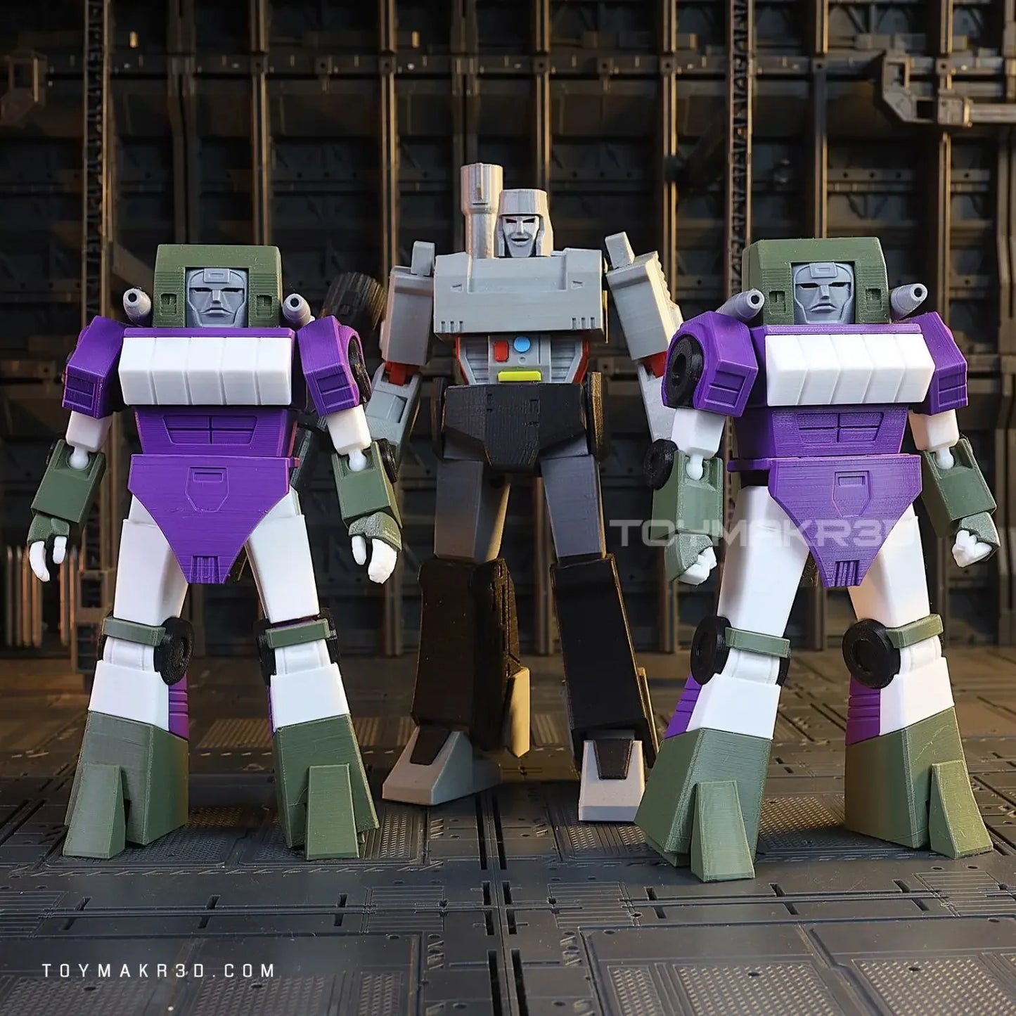 3D Printed Autobot Transport Drone Truck Mode Movable Model Toy