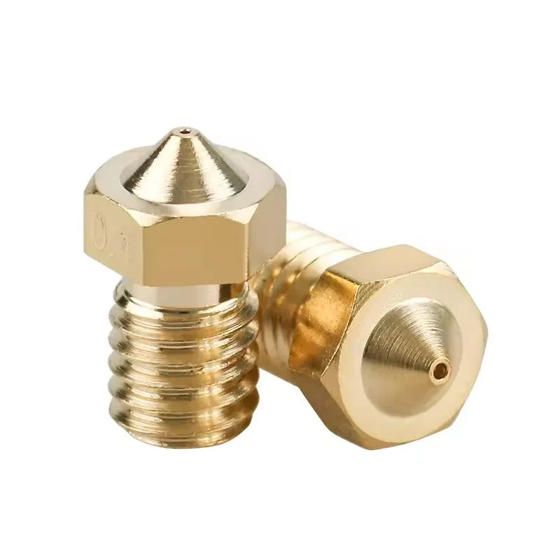 10Pcs V6 Nozzles kit for E3D V5 V6 Hotend, V6 Nozzle 0.2/0.3/0.4/0.6mm For ANYCUBIC I3 Mega A8 Prusa I3 MK3/MK3S 3D Printer Elk-Valley 3D