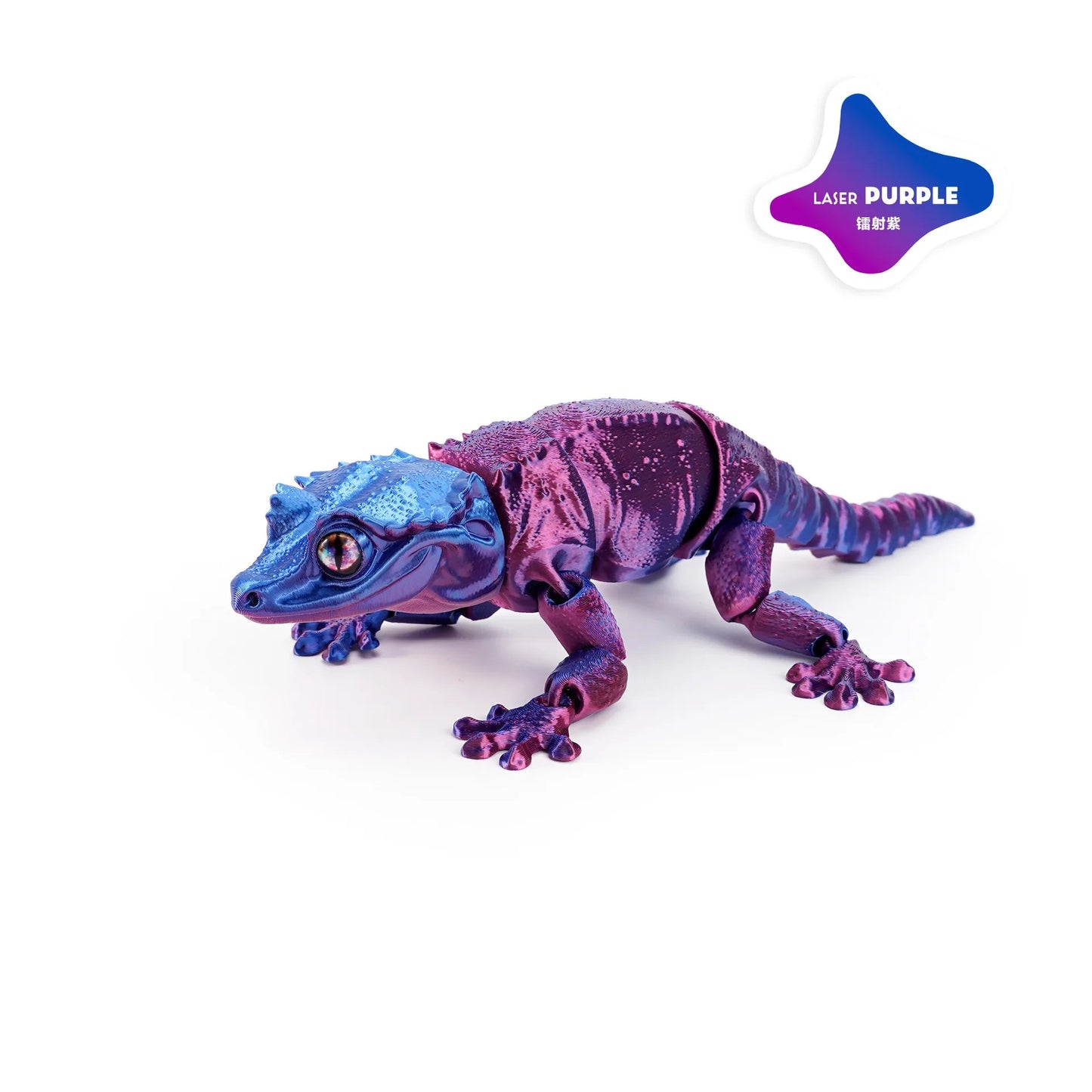 3D Printing Creative Phoenix headed Lizard Animal Ornament Cute Cute Pet Lizard Movable Integrated Joint Animal Miniatures Elk-Valley 3D