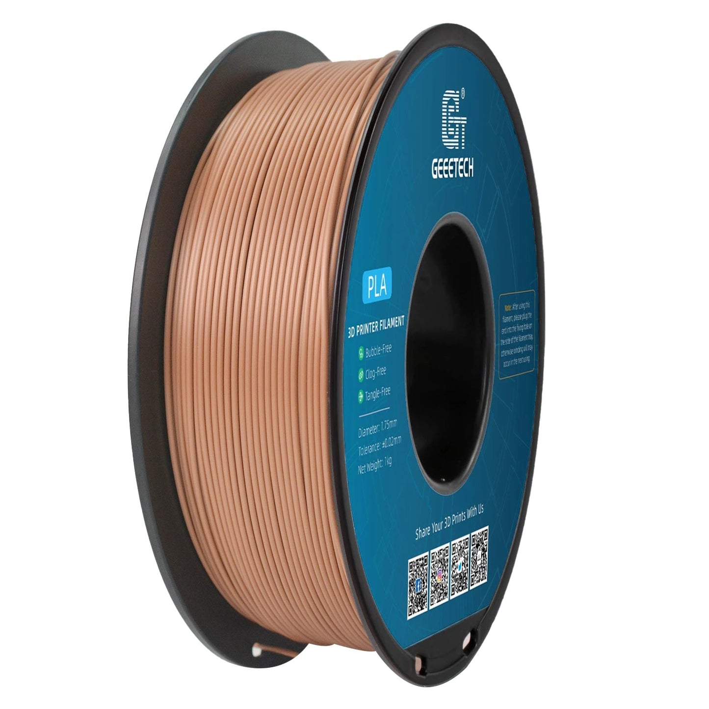 Geeetech 3d printer Filament PLA PETG Plastic 1kg 1.75mm,Tangle-Free, 3d printing wire materials, black, white, vacuum packaging Elk-Valley 3D