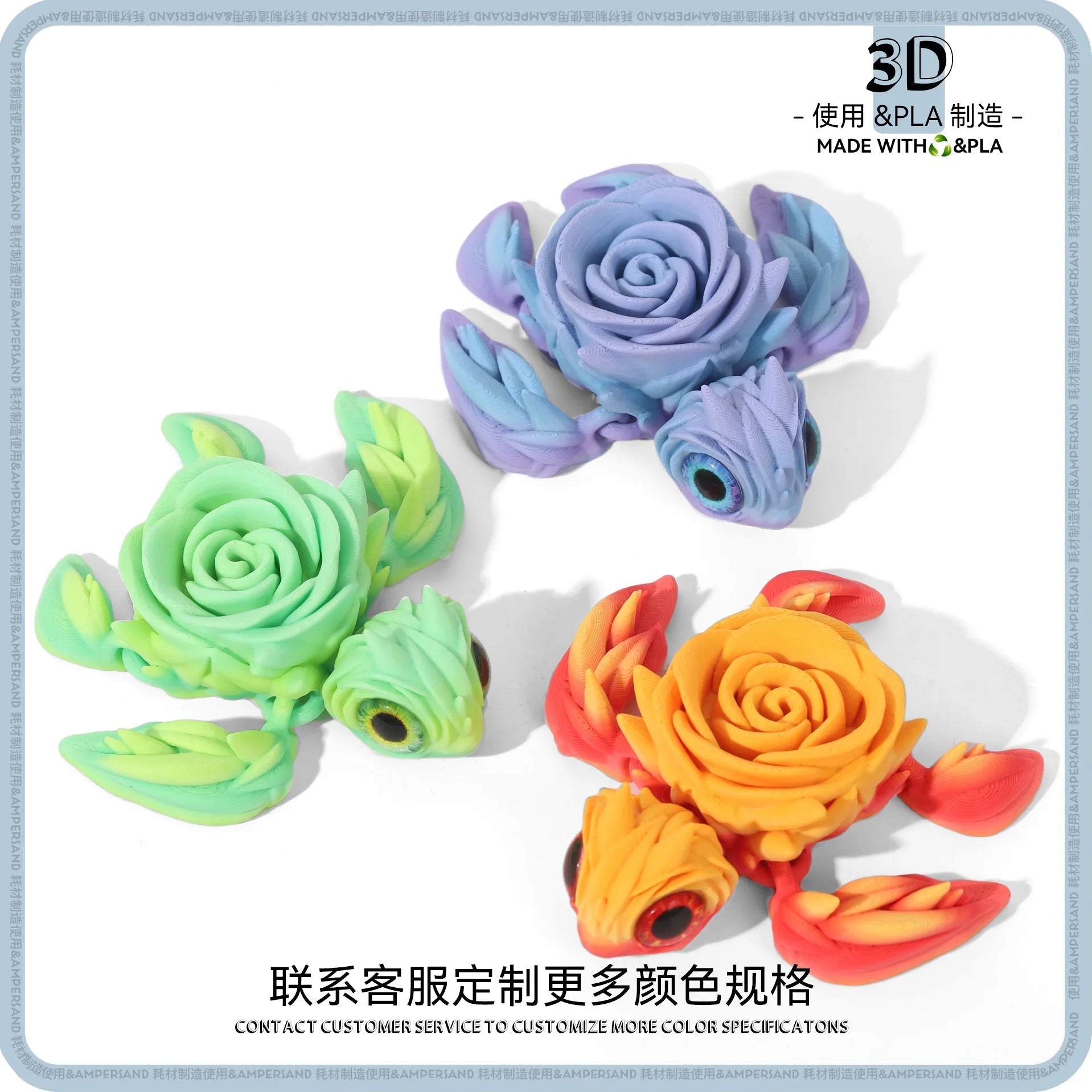 3D printing sea turtle joints creative model artifacts fish tank aquascape animal ornaments desktop decoration Elk-Valley 3D
