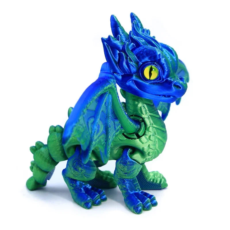 3d Printed Dragon Articulated Demon Dragons Dragon Fidget Dragons Toy Desktop Ornaments Simulation Model Figurines Statue Gifts Elk-Valley 3D