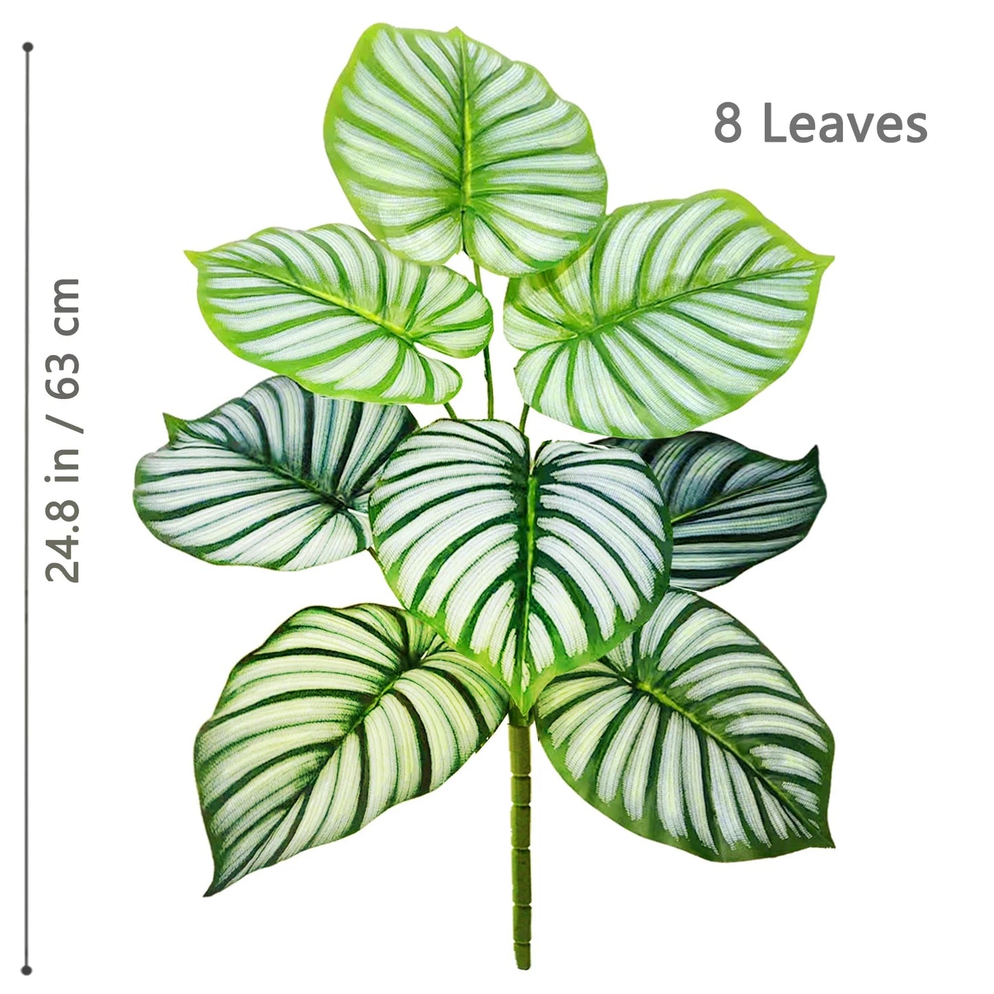 52-104cm(40.94in)  Artificial Monstera Plant Fake Palm Tree Plastic Turtle Leaf Green Plant for Home Garden Room Office Decor Elk-Valley 3D